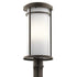 Kichler Toman 1 Light Outdoor Post Mt Model: 49690BK