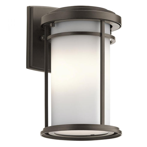 Kichler Toman 1 Light Outdoor Wall Model: 49686BK