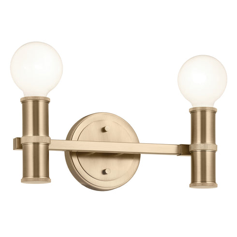 Kichler Torche 13 Inch 2 Light Vanity In Polished Model: 55158PN