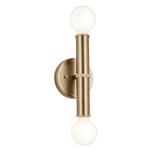 Kichler Torche 9.75 Inch 2 Light Wall Sconce In Model: 55159PN