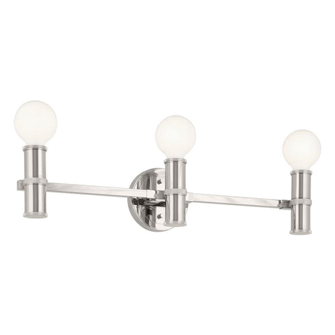 Kichler Torche Bath 3 Light in Brushed Nickel Finish Model: 55157NI