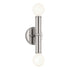 Kichler Torche Wall Sconce 2 Light in Brushed Nickel Finish Model: 55159NI