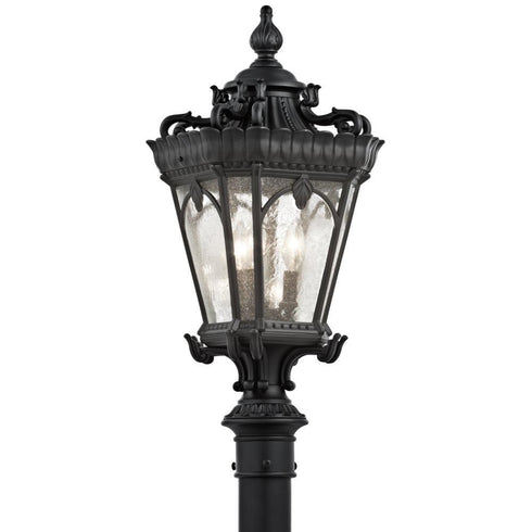Kichler Tournai 3 Light Outdoor Post Mt Model: 9558BKT