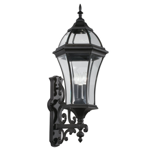 Kichler Townhouse 3 Light Outdoor Wall Model: 49185BK