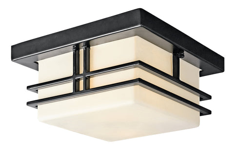 Kichler Tremillo 2 Light Outdoor Ceiling Model: 49206BK