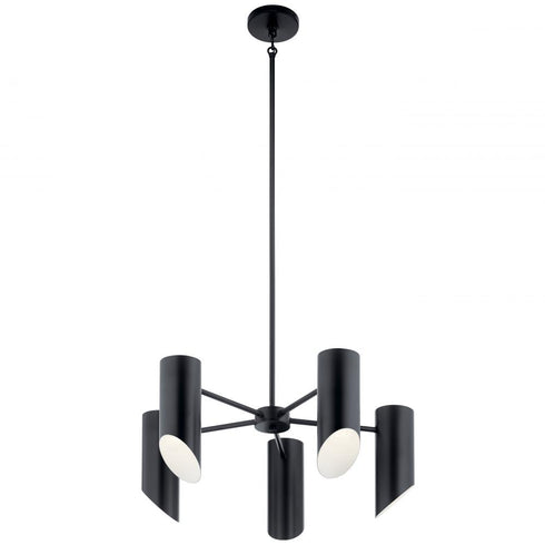 Kichler Trentino Chandelier 5 Light in Black Finish Model: 52160BK