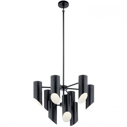 Kichler Trentino Chandelier 9 Light in Black Finish Model: 52162BK