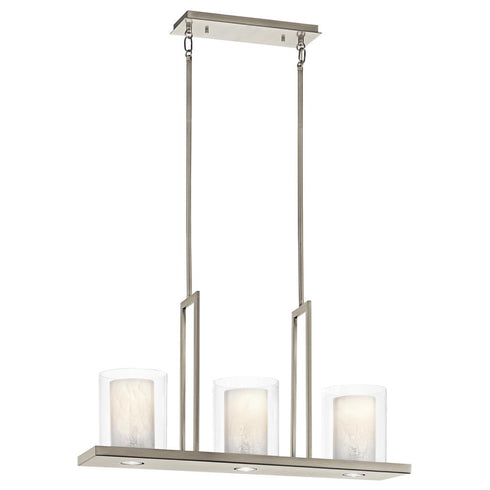 Kichler Triad 3 Light Linear Chandelier Model: 42547OZ