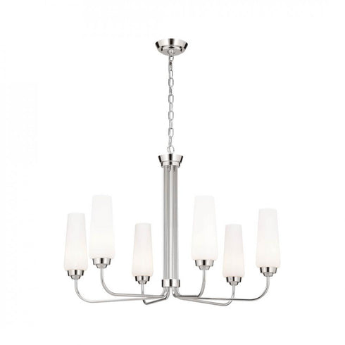 Kichler Truby 29 Inch 6 Light Chandelier Polished Model: 52480PN