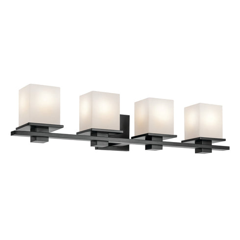 Kichler Tully Bath 4 Light in Black Finish Model: 45152BK