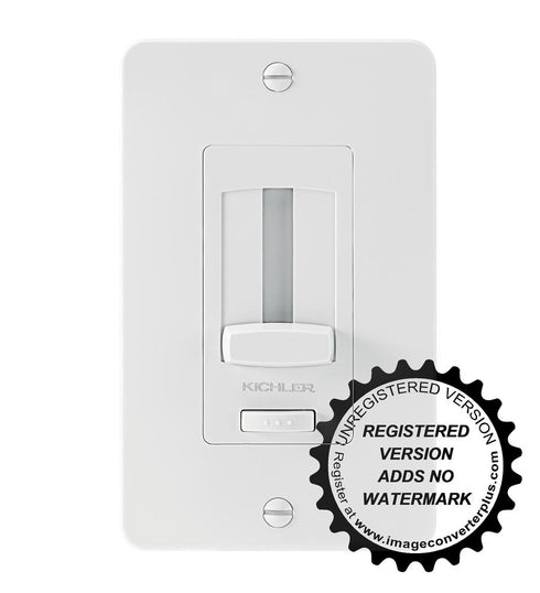 Kichler Under Cabinet Accessories LED Driver + Dimmer Trim WH in White Material (Not Painted) Finish Model: 1DDTRIMWH