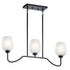 Kichler Valserrano 3 Light Linear Chandelier Model: 44379BK