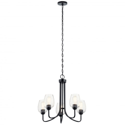 Kichler Valserrano 5 Light Chandelier Model: 44377BK