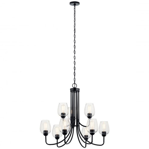 Kichler Valserrano 9 Light Chandelier Model: 44378BK