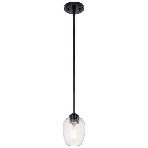 Kichler Valserrano™ Valserrano™ 7.75 Inch 1 Light Mini Model: 44380BKCS