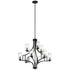 Kichler Vara 9 Light Chandelier Model: 44073DBK