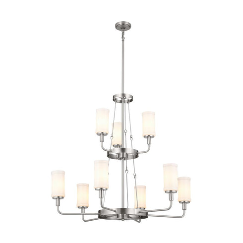 Kichler Vetivene Chandelier 9 Light in Classic Pewter Finish Model: 52452CLP