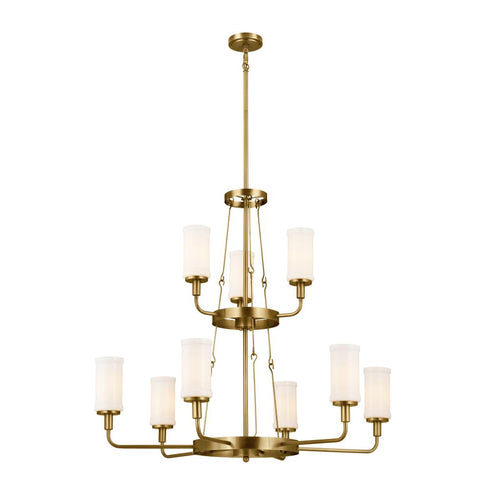 Kichler Vetivene 40 Inch 9 Light Chandelier Natural Model: 52452NBR