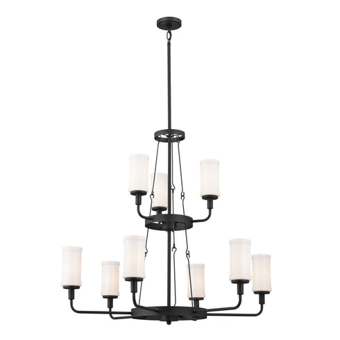 Kichler Vetivene 40 Inch 9 Light Chandelier Textured Model: 52452BKT