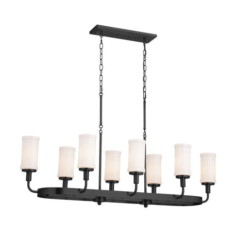 Kichler Vetivene 46.5 Inch 8 Light Linear Chandelier Model: 52453BKT