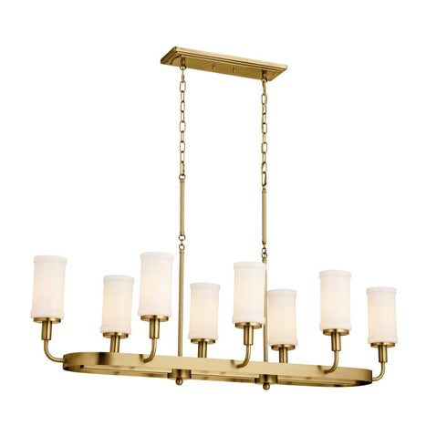 Kichler Vetivene 46.5 Inch 8 Light Linear Chandelier Model: 52453NBR