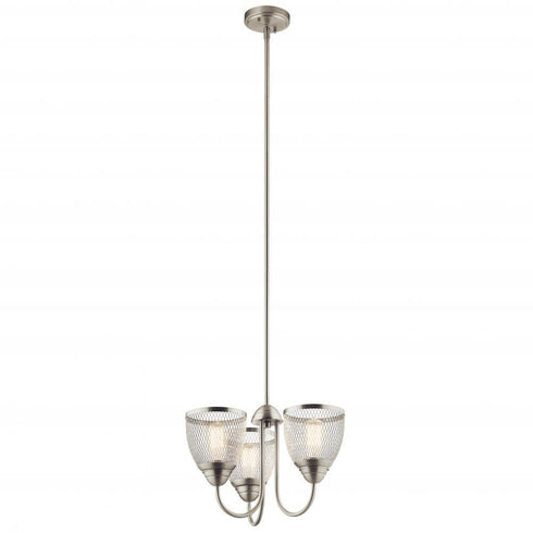 Kichler Voclain 3 Light Chandelie Semi Flush Model: 52268NI