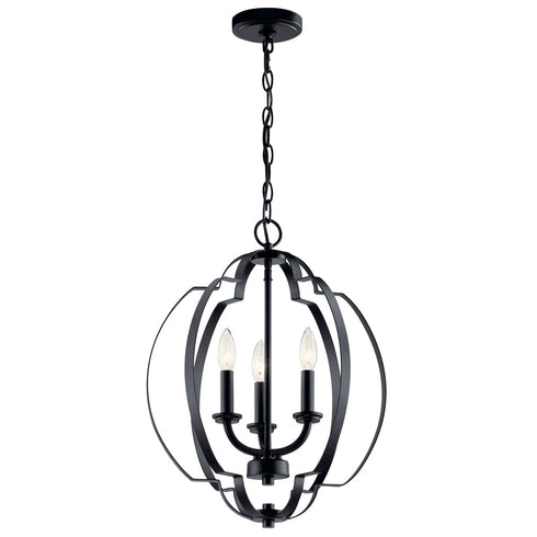 Kichler Voleta 3 Light Pendant Model: 42140BK