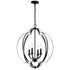 Kichler Voleta 4 Light Large Foyer Pendant Model: 42138BK