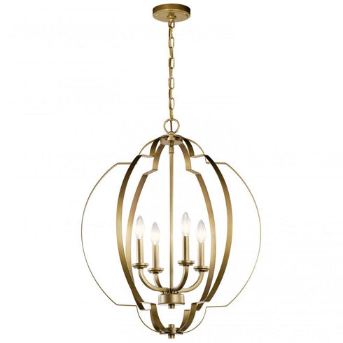 Kichler Voleta 4 Light Large Foyer Pendant Model: 42138BK
