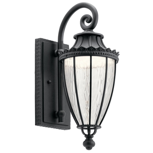 Kichler Wakefield 1 Light LED Outdoor Wall Model: 49751BKTLED