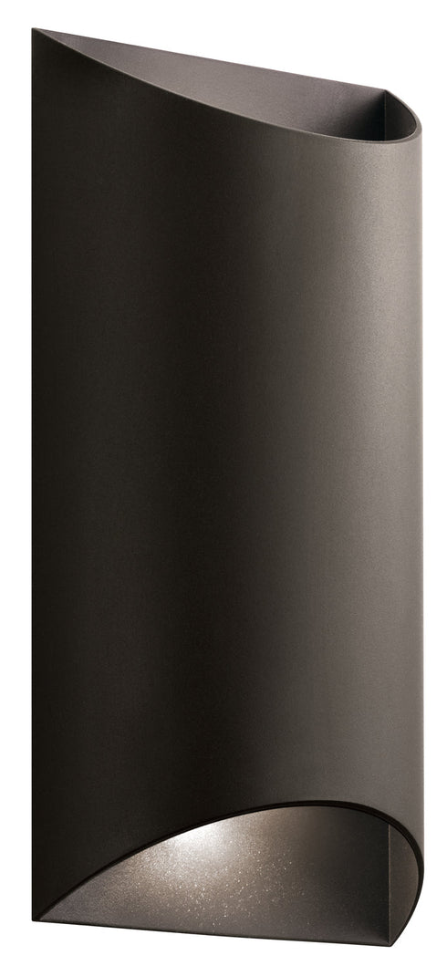 Kichler Wesley 2 Light LED Outdoor Wall Model: 49279AZTLED
