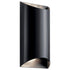 Kichler Wesley 2 Light LED Outdoor Wall Model: 49279BKLED