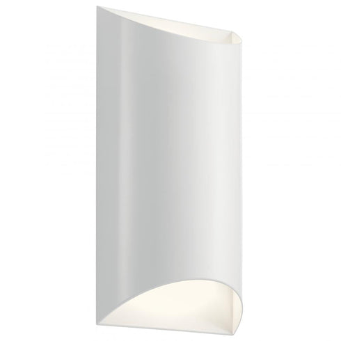 Kichler Wesley 2 Light LED Outdoor Wall Model: 49279BKLED