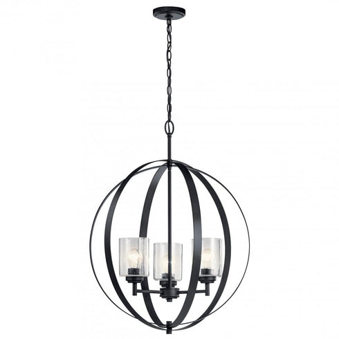 Kichler Winslow 3 Light Chandelier Model: 44034BK