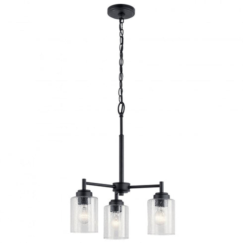Kichler Winslow 3 Light Mini Chandelier Model: 44029BK