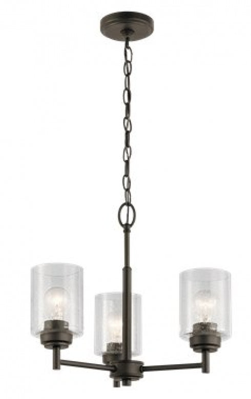 Kichler Winslow 3 Light Mini Chandelier Model: 44029NI