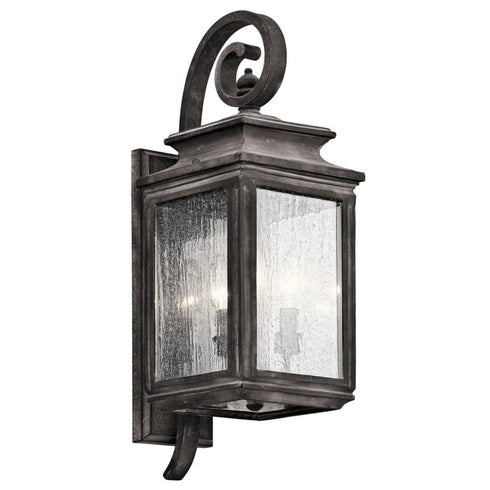 Kichler Wiscombe Park 3 Light Outdoor Wall Model: 49502OZ