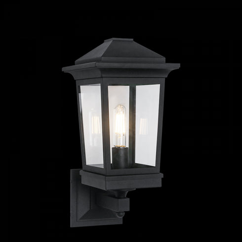 Matteo Lighting Ardenno 1 Light Wall Sconce in Black Model: S12001MB