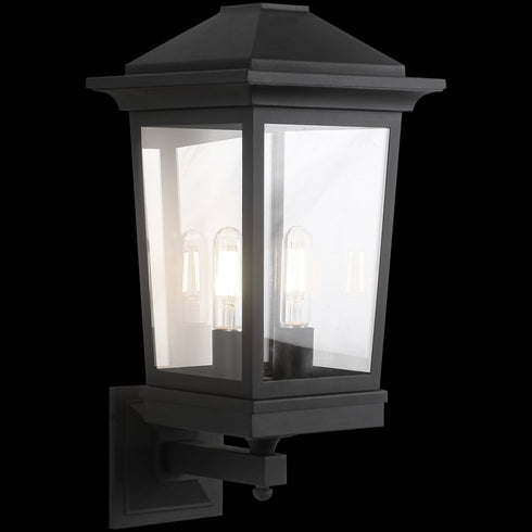 Matteo Lighting Ardenno 2 Light Wall Sconce in Black Model: S12002MB
