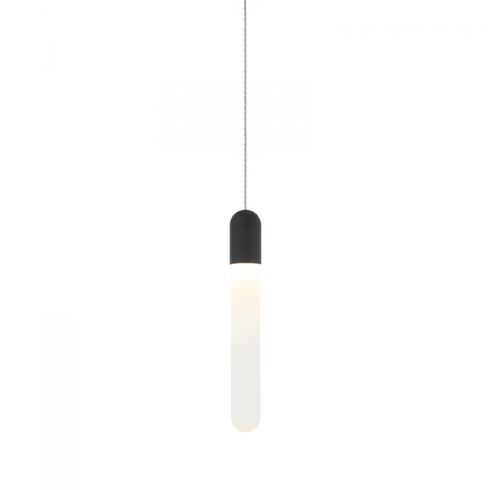 Matteo Lighting Aydin 1 Light Pendant in Black Model: C65801MB