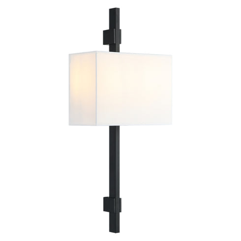 Matteo Lighting Badgley in Matte Black Wall Sconce Model: S13702MB