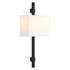 Matteo Lighting Badgley in Matte Black Wall Sconce Model: S13702MB