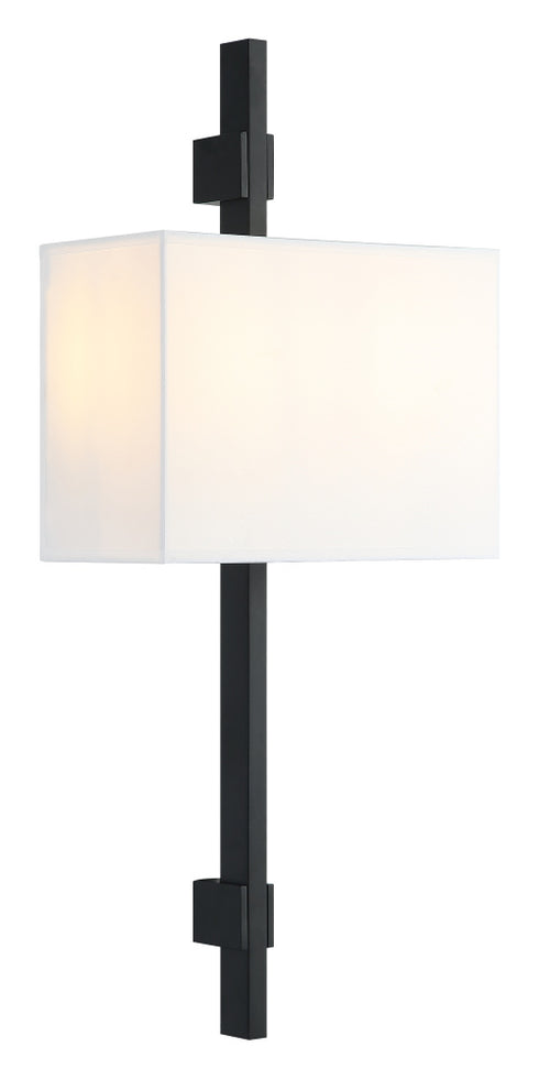 Matteo Lighting Badgley in Matte Black Wall Sconce Model: S13702MB