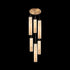 Matteo Lighting Bambu in Aged Gold Brass Pendant Model: C30606AGAM