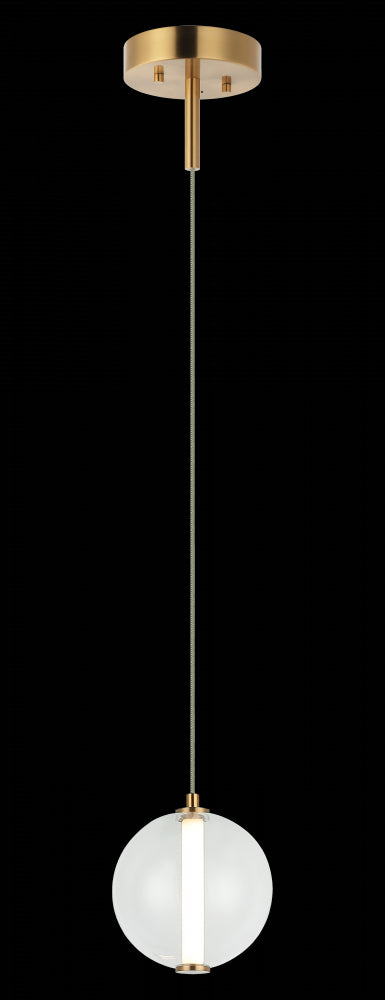 Matteo Lighting Belange 1 Light Pendants in Combination Finishes Model: C69601AGCL