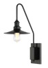 Matteo Lighting Bingrahm 1 Light Wall Sconce in Black Model: S01511BKBK