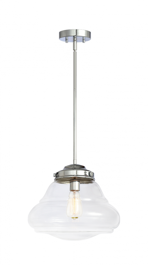 Matteo Lighting Blop 1 Light Pendant in Chrome Model: C66704CHCL
