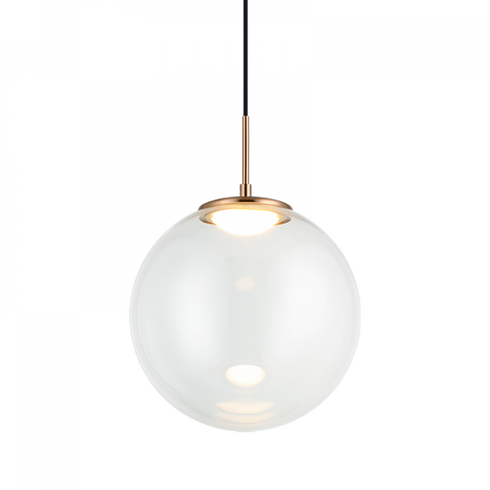 Matteo Lighting Boble 1 Light Pendant in Combination Finishes Model: C61321AGCL