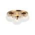 Matteo Lighting Bulbus in Aged Gold Brass Ceiling Mount Model: X38103AG