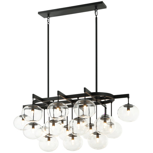 Matteo Lighting Bulbus in Matte Black Pendant Model: C38119MB